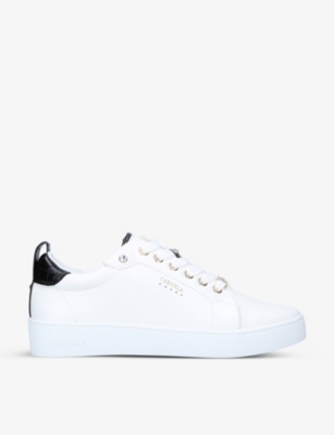 carvela leather trainers