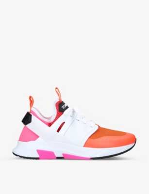 Tom Ford Mens Mult/other Jago Colour-block Shell And Mesh Trainers 8 In Mult/other