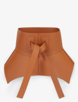 LOEWE - Obi wide leather belt | Selfridges.com