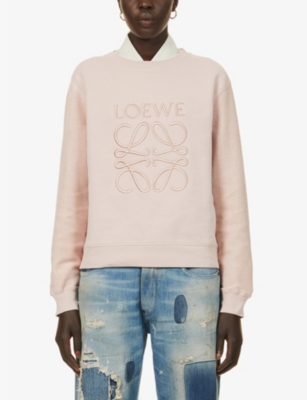 loewe anagram embroidered sweatshirt