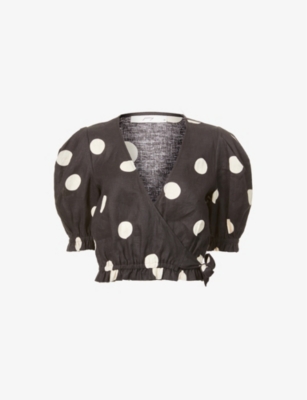 polka dots tops online shopping