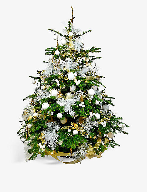 MOYSES STEVENS: The White and Gold real tree 6ft London delivery only