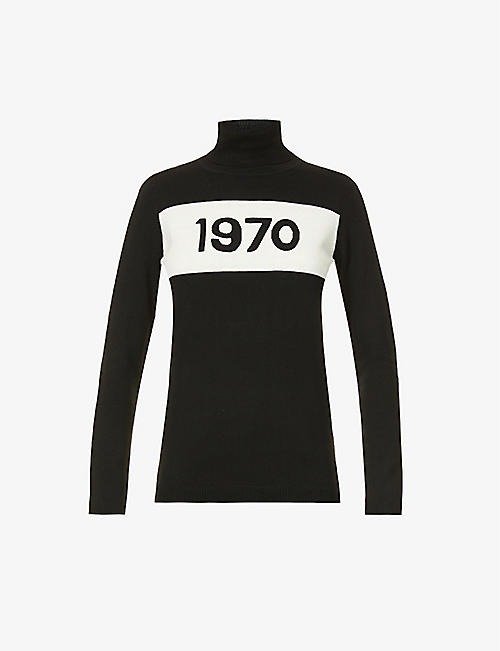 BELLA FREUD: 1970-intarsia turtleneck wool jumper