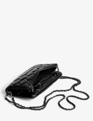 Shop Zadig & Voltaire Zadig&voltaire Womens Noir Rock Leather Cross-body Bag