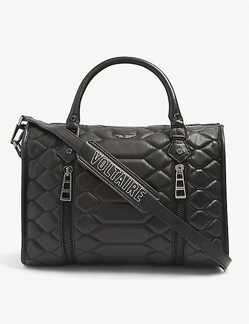 ZADIG&VOLTAIRE: Sunny medium quilted-leather bowling bag