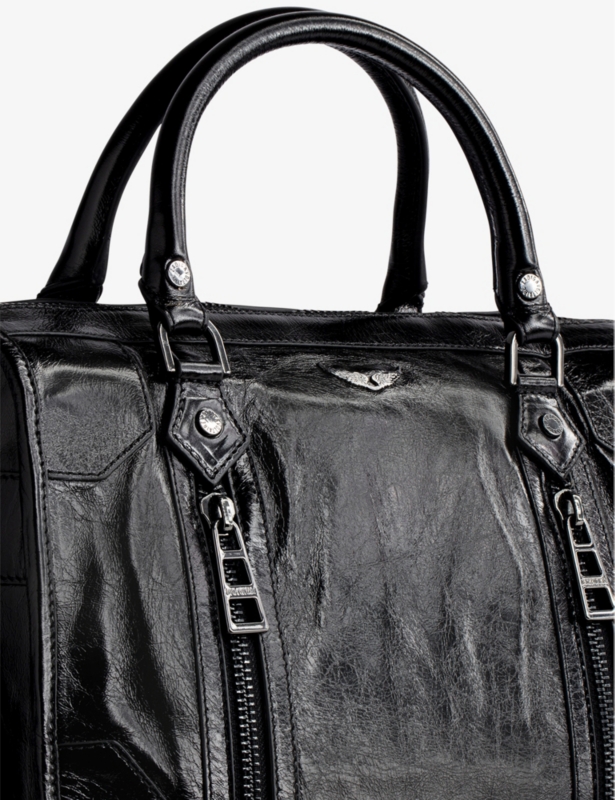 Sunny medium leather bowling bag