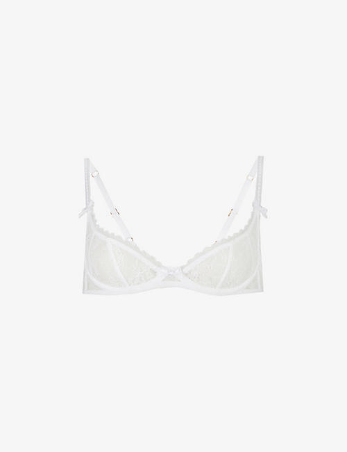 AGENT PROVOCATEUR: Hinda underwired stretch-lace bra