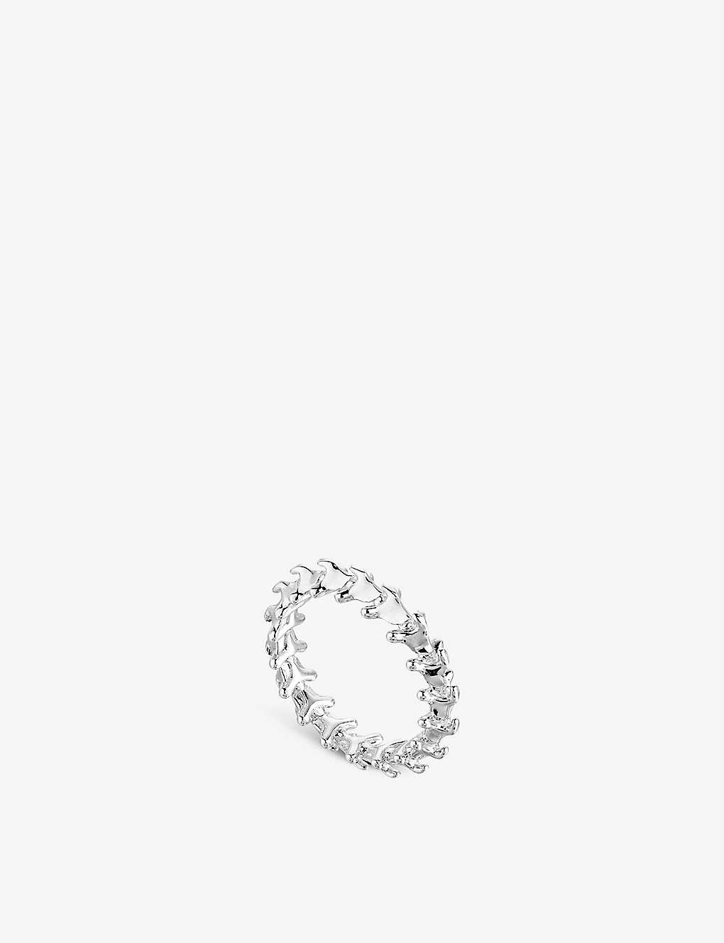 Shop Shaun Leane Women's Silver Serpent Trace Sterling Silver Band Ring