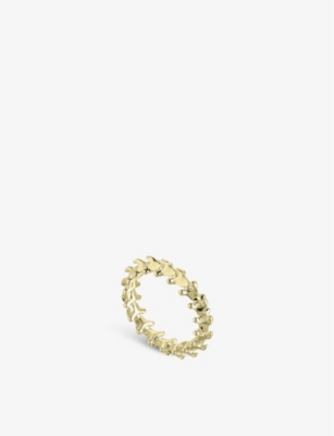 Shop Shaun Leane Womens Yellow Gold Vermeil Serpent Trace Yellow Gold Vermeil Band Ring