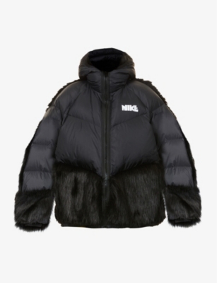 nike padded down hooded jacket