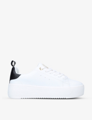 Kg Kurt Geiger Lighter Platform Faux-leather Trainers In White