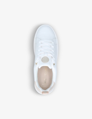 Kg Kurt Geiger Lighter Platform Faux-leather Trainers In Pale Pink