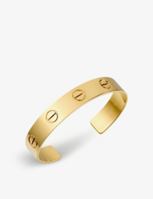 cartier love 18ct yellow gold bracelet