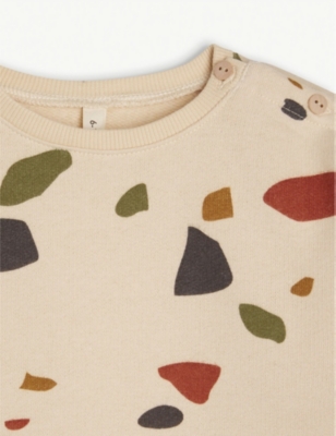 Shop Organic Zoo Terrazzo-print Organic Cotton Sweatshirt 3-36 Months In Multi