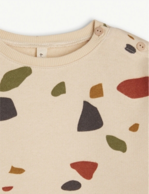ORGANIC ZOO: Terrazzo-print organic cotton sweatshirt  3-36 months