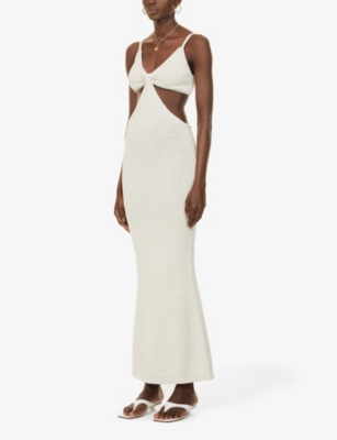 Cult Gaia Women's Serita Knit Cutout Sheath Dress In Off White