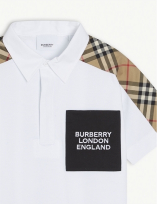 burberry polo shirt kids yellow