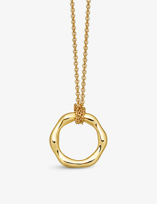 MISSOMA: Mini Molten 18ct yellow gold-plated vermeil sterling silver chain necklace