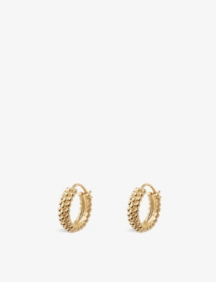 MISSOMA: Baya mini 18ct yellow gold-plated vermeil sterling silver hoop earrings