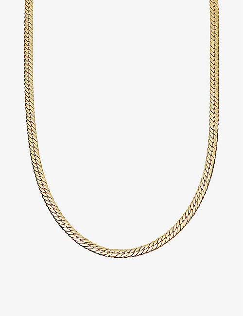 MISSOMA: Camail 18ct gold-plated snake chain necklace