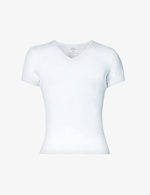 SPANX: Sculpt V-neck stretch-cotton T-shirt