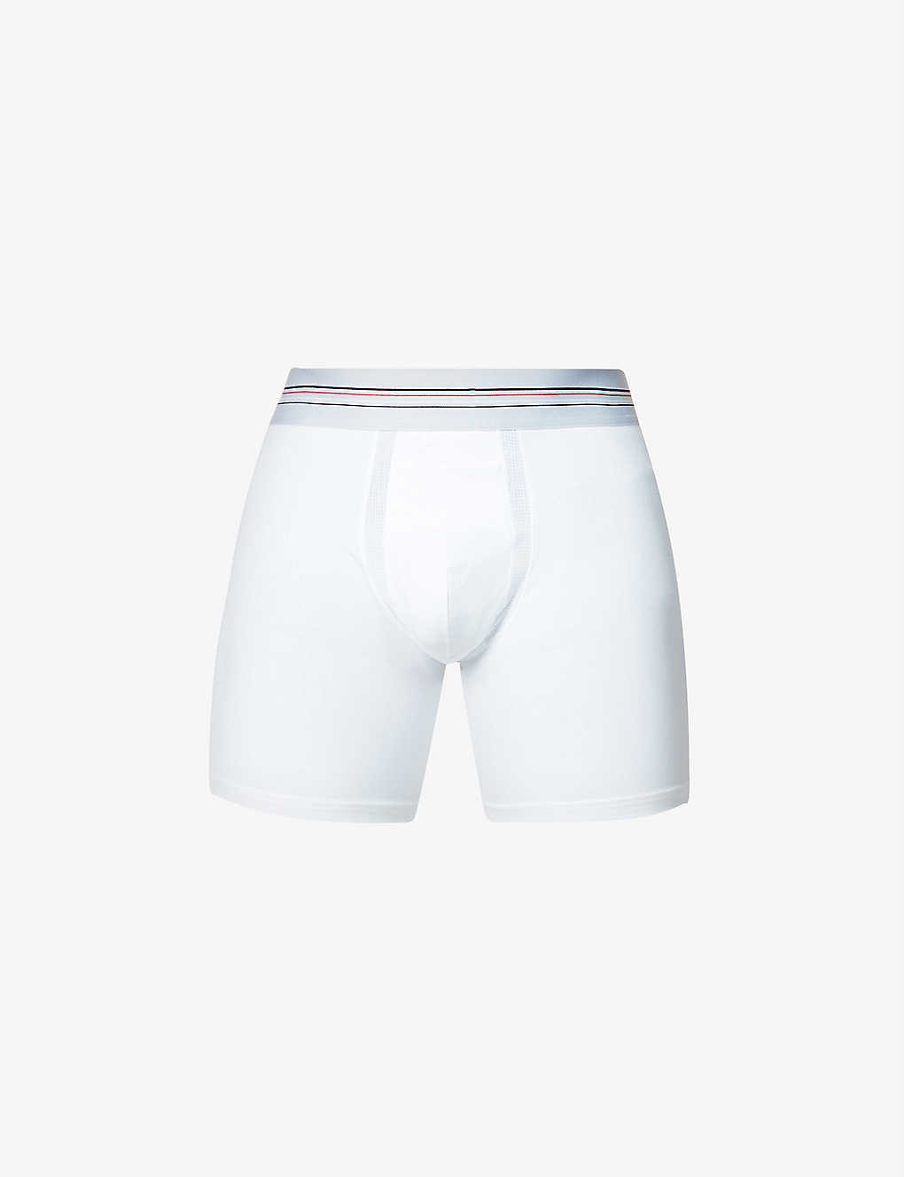 Spanx Sculpt Mid-rise Regular-fit Stretch-cotton Boxers In White