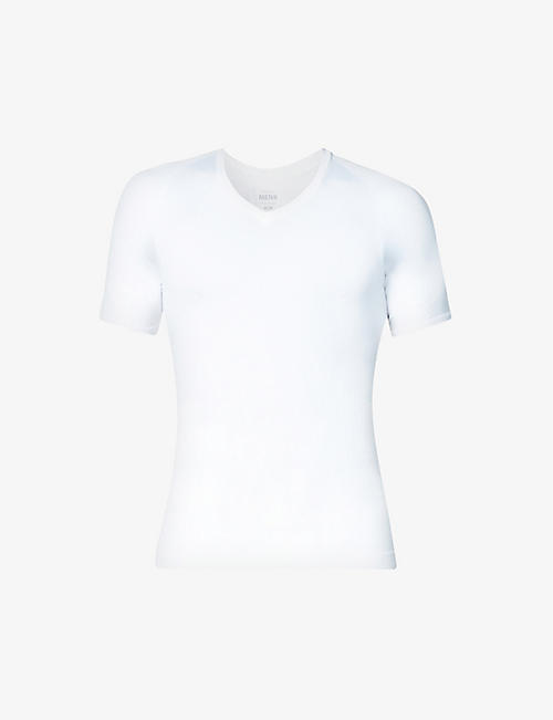 SPANX: Ultra-Sculpt Seamless V-neck stretch-jersey T-shirt