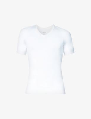 SPANX® Cotton Compression V-Neck Tee