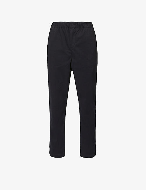 7 FOR ALL MANKIND: Mid-rise cotton-blend jogging bottoms