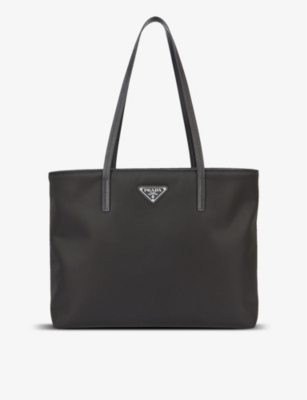 PRADA Brand plaque nylon tote bag