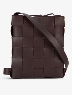 Bottega Veneta Cassette Messenger Intrecciato Leather Cross Body Bag Selfridges Com