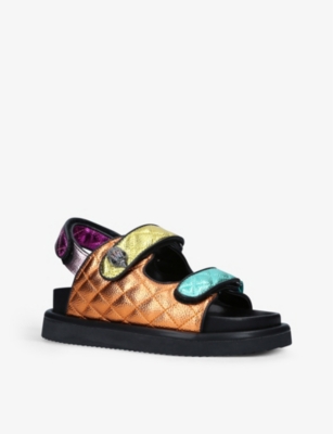 kurt geiger orson quilted sandals