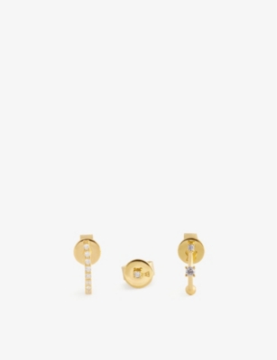Pd Paola Pdpaola Women's Gold L'oiseau 18ct Gold-plated Sterling Silver Earrings Set