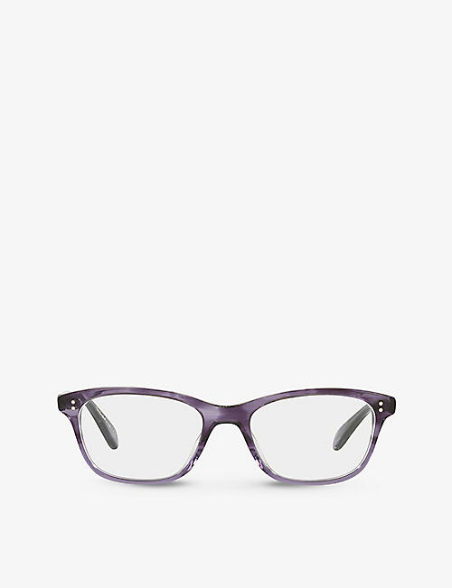OLIVER PEOPLES: OV5224 Ashton rectangular-frame acetate glasses