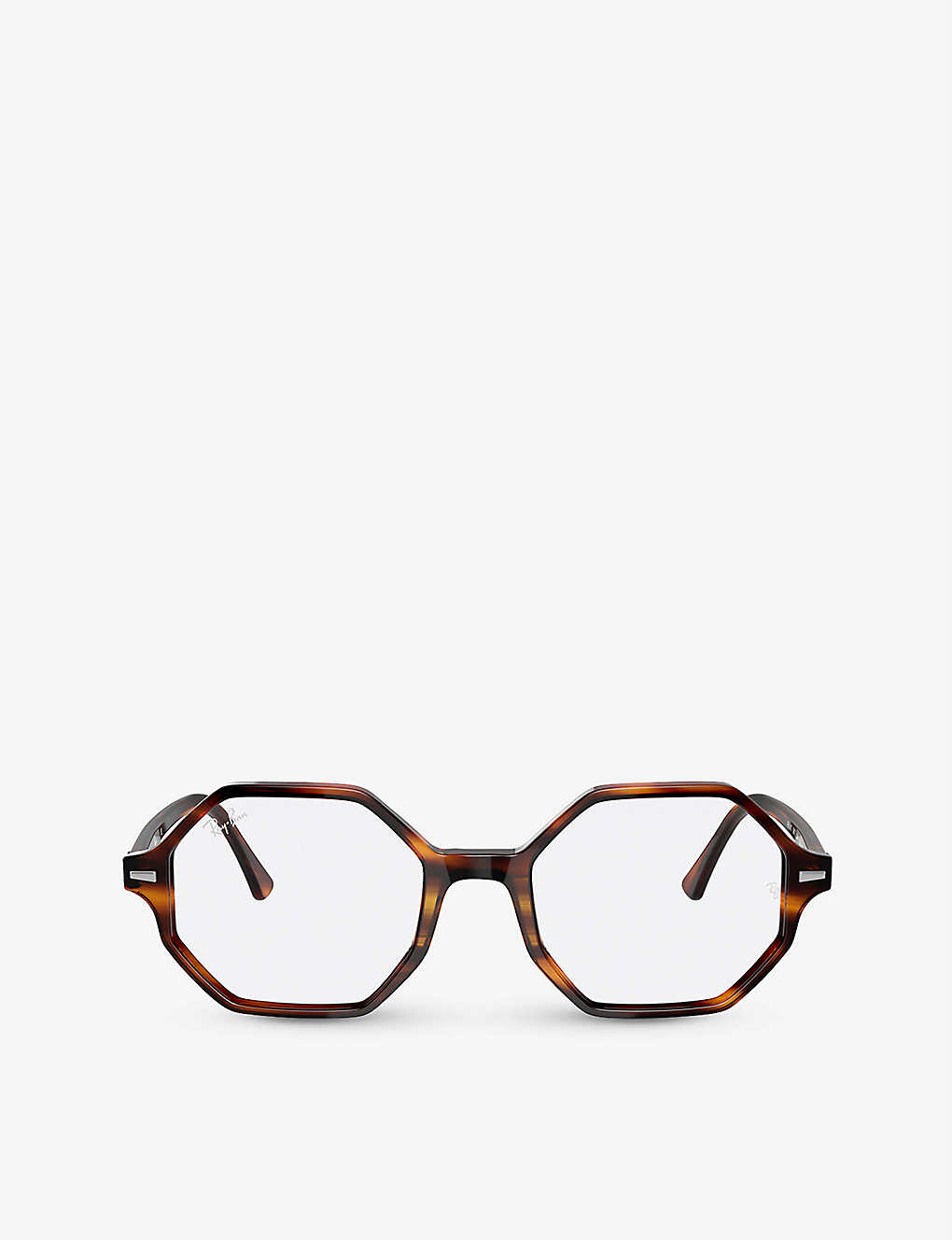Ray Ban Rx5472 Britt Irregular-frame Acetate Optical Glasses In Brown