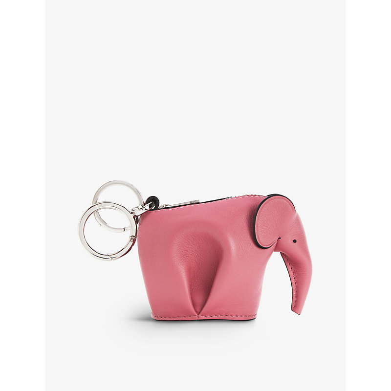 Shop Loewe Women's New Candy Elephant Leather Coin Purse Charm