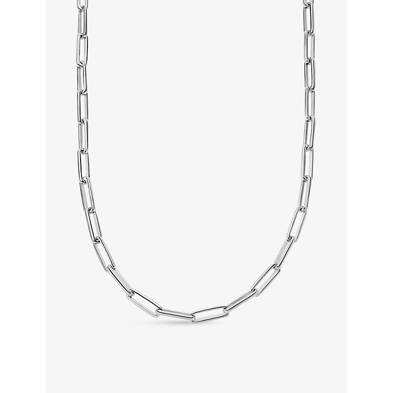 MISSOMA MENS SILVER CHUNKY RHODIUM-PLATED CHAIN NECKLACE,R03701770