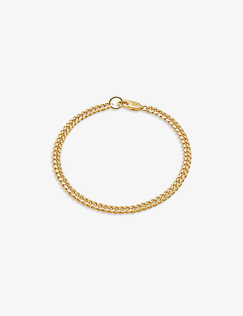 MISSOMA: Round curb chain 18ct gold-plated vermeil sterling silver bracelet
