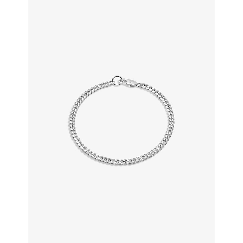 MISSOMA CURB-CHAIN 18CT RHODIUM-PLATED STERLING-SILVER BRACELET,R03701779