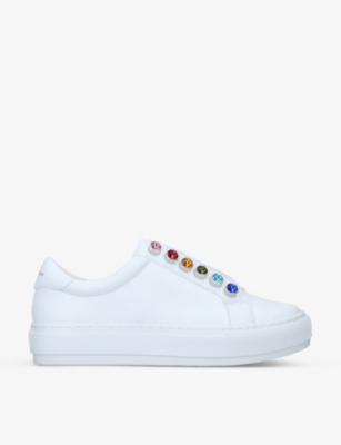 kurt geiger red trainers