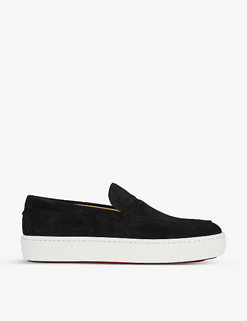 CHRISTIAN LOUBOUTIN: Paqueboat leather trainers