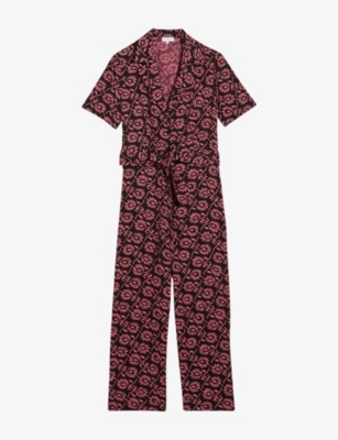 CLAUDIE PIERLOT Janebis floral print woven jumpsuit Selfridges