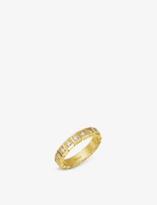 CHOPARD: Ice Cube Pure 18ct yellow-gold and diamond ring