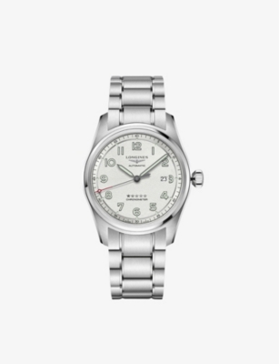 Longines Master Collection 42mm Automatic Stainless Steel Bracelet Watch In Silver