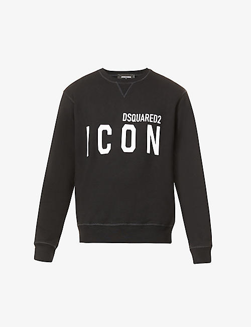 DSQUARED2: Icon logo-print cotton-jersey sweatshirt
