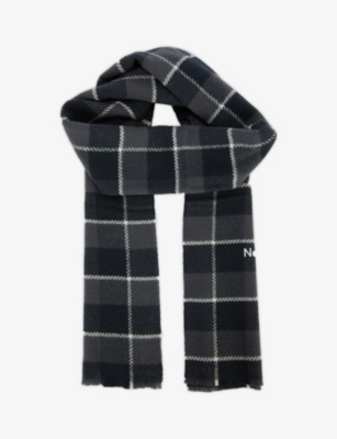 acne studios cassiar check scarf