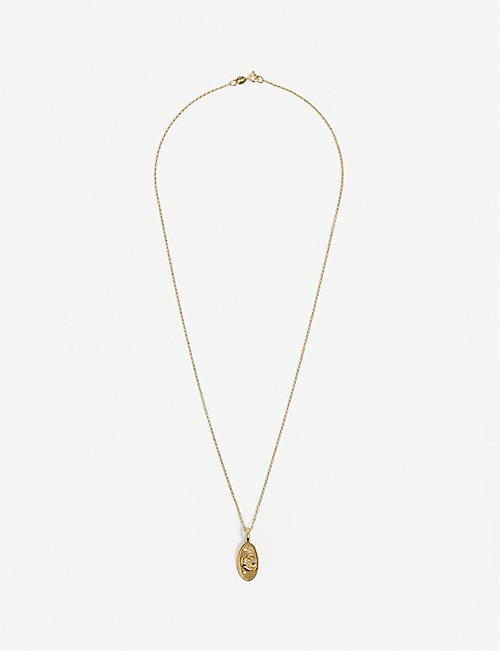 HERMINA ATHENS: Ammos gold-plated sterling silver necklace