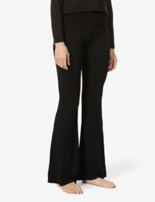 BLEUSALT - The Kaia relaxed-fit mid-rise stretch-jersey trousers