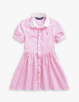 polo ralph lauren striped cotton shirtdress