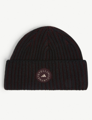 Adidas By Stella Mccartney Logo Embossed Woven Beanie Selfridges Com